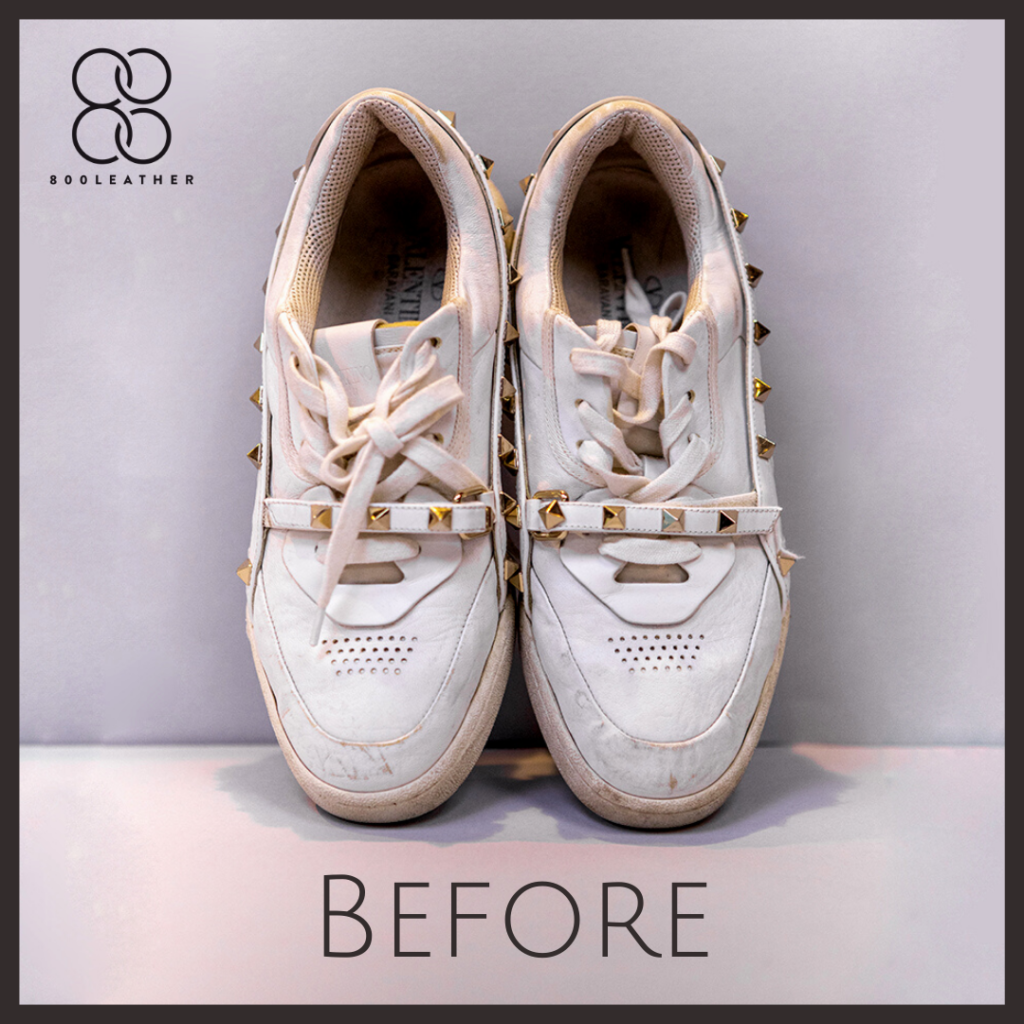 White Leather Restoration, How to Restore White Leather, Shoe Restoration  ASMR